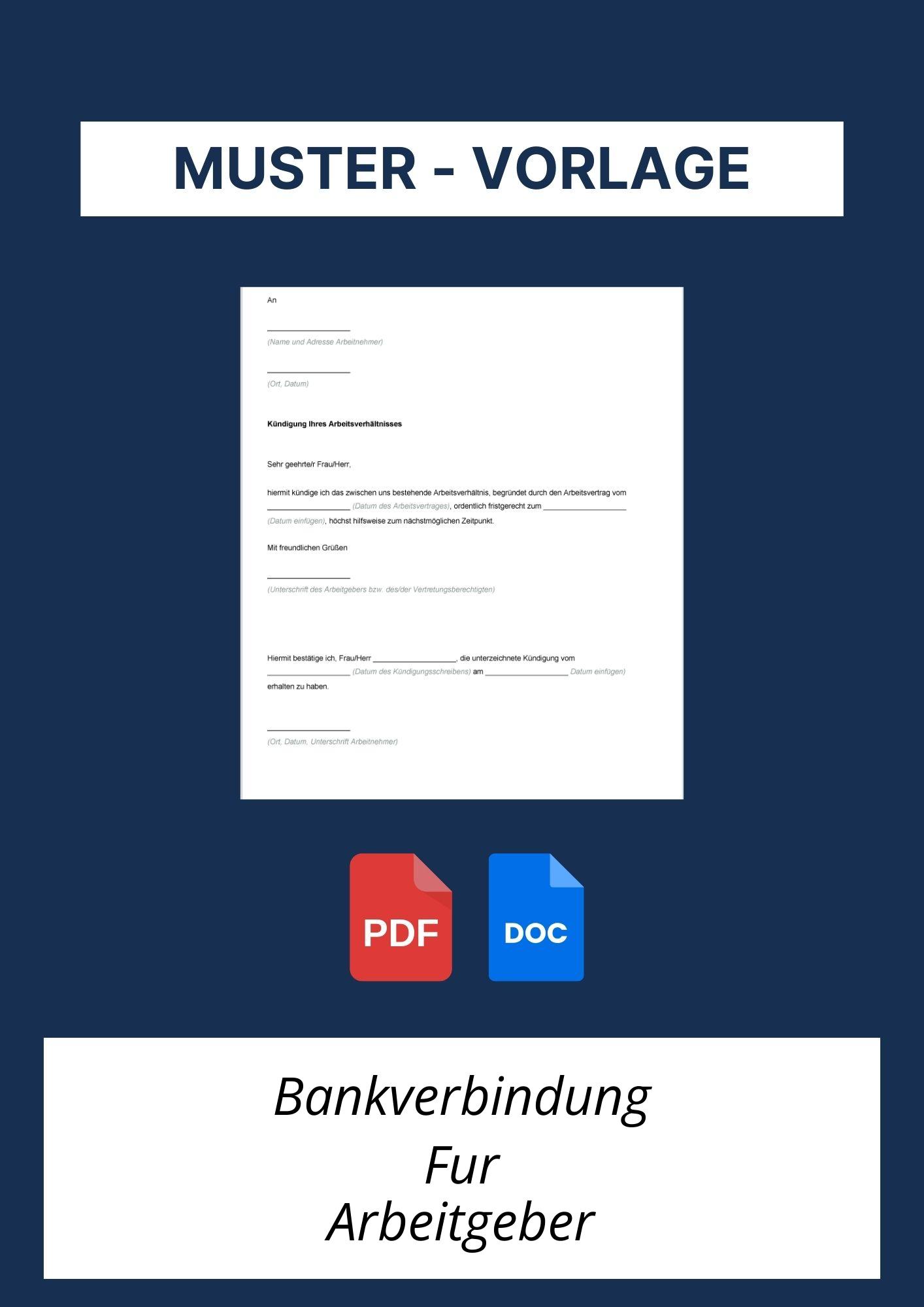 Bankverbindung Für Arbeitgeber