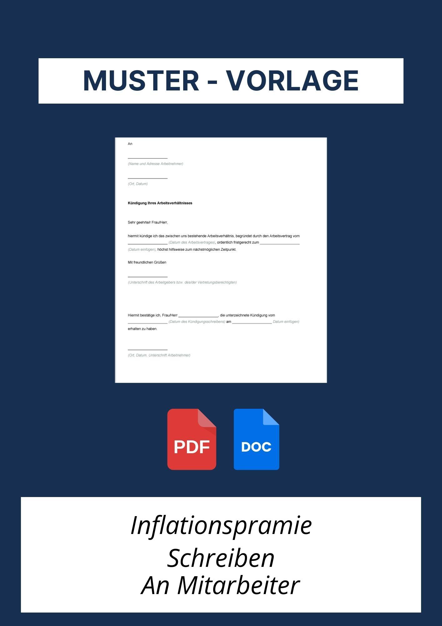 Inflationsprämie Schreiben An Mitarbeiter